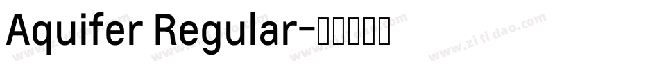 Aquifer Regular字体转换